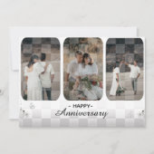 Minimalistisches Foto Anniversay Card Einladung (Vorderseite)