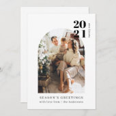 Minimalistisches Foto Arch Party Einladung (Vorne/Hinten)