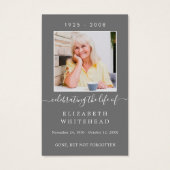 Minimalistisches Foto Beerdigung Celtic Life Celeb (Vorderseite)