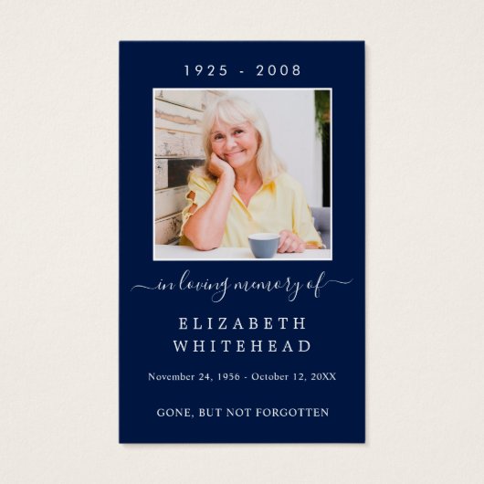 Minimalistisches Foto Beerdigung keltischer Gebet- (Vorderseite)