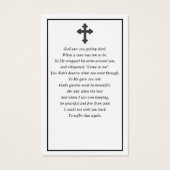 Minimalistisches Foto Beileid Beerdigungskarte (Rückseite)