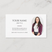 Minimalistisches Foto Beruflich Visitenkarte (Vorderseite)