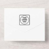 Minimalistisches Foto | Berufliches Geschäft All In One Einladung (Rückseite)