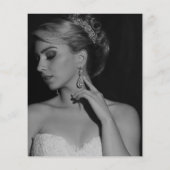 Minimalistisches Foto Budget Bridal Brunch Einladu Flyer (Hinten)