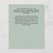 Minimalistisches FOTO Daten speichern - Einfaches  Flyer (Hinten)