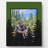 Minimalistisches Foto der Silhouette Fotoplatte (Vorderseite)