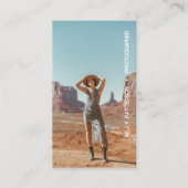 Minimalistisches Foto einfach Visitenkarte (Vorderseite)