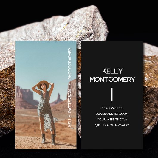 Minimalistisches Foto einfach Visitenkarte