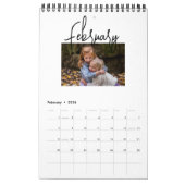 Minimalistisches Foto Einfaches Schreiben von Skri Kalender (Feb 2026)