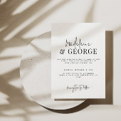 Minimalistisches Foto Einladung