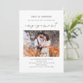 Minimalistisches Foto Einladung (Stehend Vorderseite)