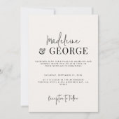 Minimalistisches Foto Einladung (Vorderseite)