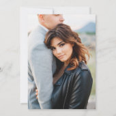 Minimalistisches Foto Einladung (Rückseite)