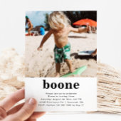 Minimalistisches Foto Einladung zum Geburtstag