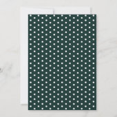 Minimalistisches Foto | Emerald Green Save the Dat Date (Rückseite)