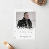 Minimalistisches Foto Erinnerung Service Liebe Mitteilungskarte (Vorderseite/Rückseite Beispiel)