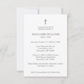 Minimalistisches Foto Erinnerung Service Liebe Mitteilungskarte (Rückseite)