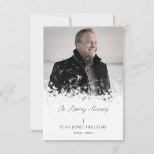 Minimalistisches Foto Erinnerung Service Liebe Mitteilungskarte