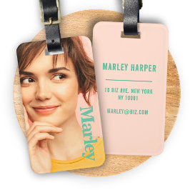 Minimalistisches Foto Full Foto Einfach Niedlicher Gepäckanhänger