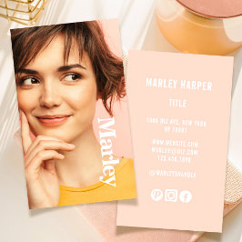 Minimalistisches Foto Full Foto Einfach Niedlicher Visitenkarte