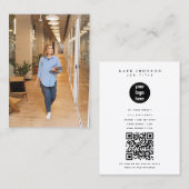 Minimalistisches Foto für das einfache Business-Lo Visitenkarte (Vorne/Hinten)