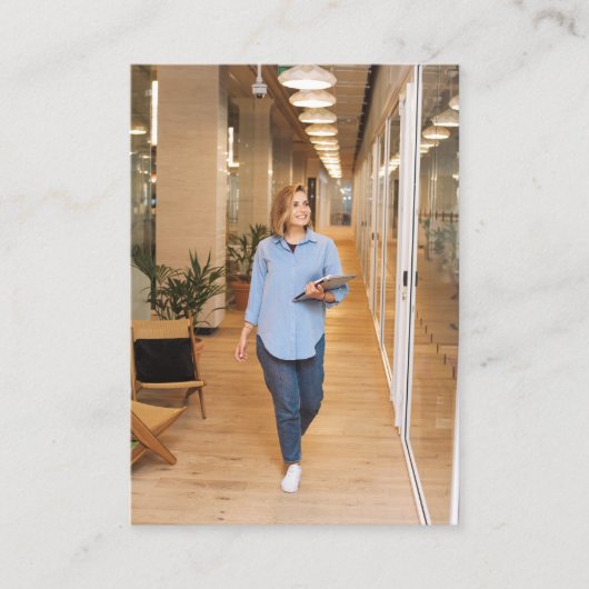 Minimalistisches Foto für das einfache Business-Lo Visitenkarte (Vorderseite)