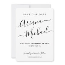 Minimalistisches Foto für die Verlobung von Skript