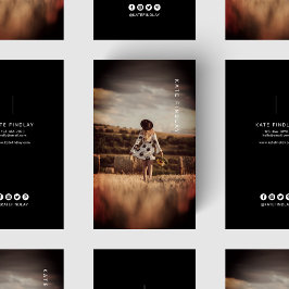 Minimalistisches Foto für Fotografie Moderne Socia Visitenkarte