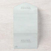 Minimalistisches Foto für Hochzeitsfeiern All In One Einladung (Außenbereich)