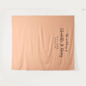 Minimalistisches Foto für moderne Weiße Hochzeit Wandteppich (Vorderseite (Horizontal))