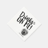 Minimalistisches Foto für stilvolle Haustiere Serviette (Ecke)