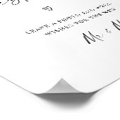 Minimalistisches Foto Gästebuch Hochzeitszeichen (Ecke)