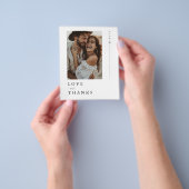 Minimalistisches Foto Hochzeit Danke Karten (Gruppe)