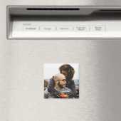 Minimalistisches Foto Hochzeit Danke Magnet (In Situ (Geschirrspüler))