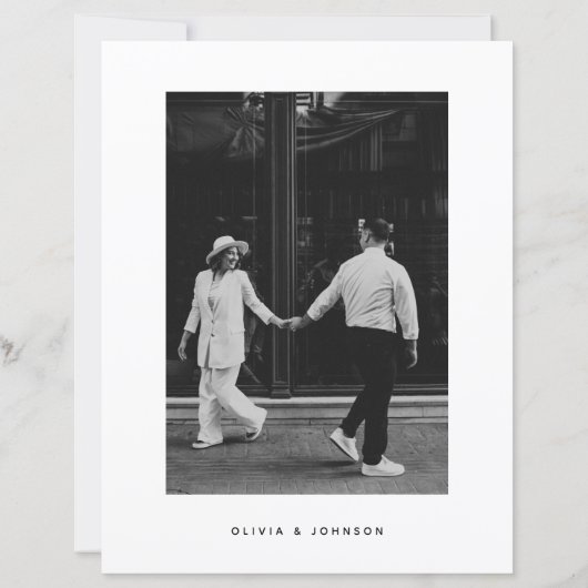 MINIMALISTISCHES Foto-Hochzeit im HAUSHALT (Rückseite)