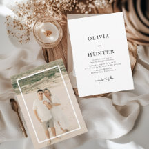 Minimalistisches Foto Hochzeit in Weiß und Schwarz