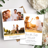Minimalistisches Foto Hochzeit Save The Date