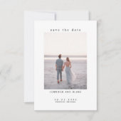 Minimalistisches Foto Hochzeit speichern Sie das D (Vorderseite)