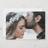 Minimalistisches Foto Hochzeit speichern Sie das D Save The Date (Rückseite)