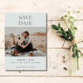 Minimalistisches Foto Hochzeit speichern Sie das D Save The Date
