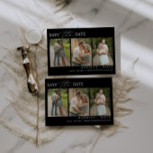 Minimalistisches Foto Hochzeit Speichern Sie die D Einladung