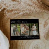 Minimalistisches Foto Hochzeit Speichern Sie die D Einladung