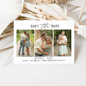 Minimalistisches Foto Hochzeit Speichern Sie die D Einladung