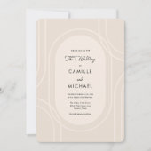 Minimalistisches Foto Hochzeitseinladung Einladung (Vorderseite)