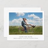 Minimalistisches Foto Hochzeitsszenario speichern (Vorne/Hinten)