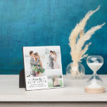 Minimalistisches Foto Kalligrafie-Hochzeit Fotoplatte<br><div class="desc">Modernes Foto</div>