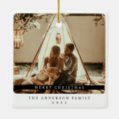 Minimalistisches Foto Keramikornament (Rückseite)