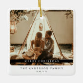 Minimalistisches Foto Keramikornament (Vorderseite)