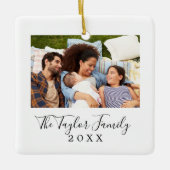 Minimalistisches Foto Keramikornament (Vorderseite)