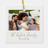 Minimalistisches Foto Keramikornament (Vorderseite)